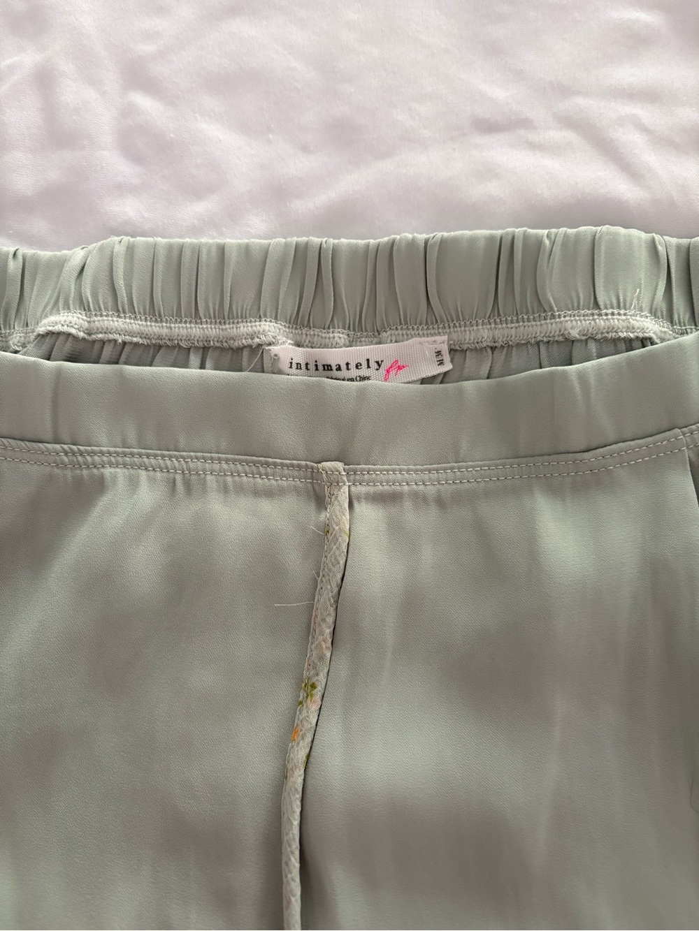NWT Intimately by Free People Sea Foam Combo Ruffle Two-Piece Lounge Set - Picture 5 of 7